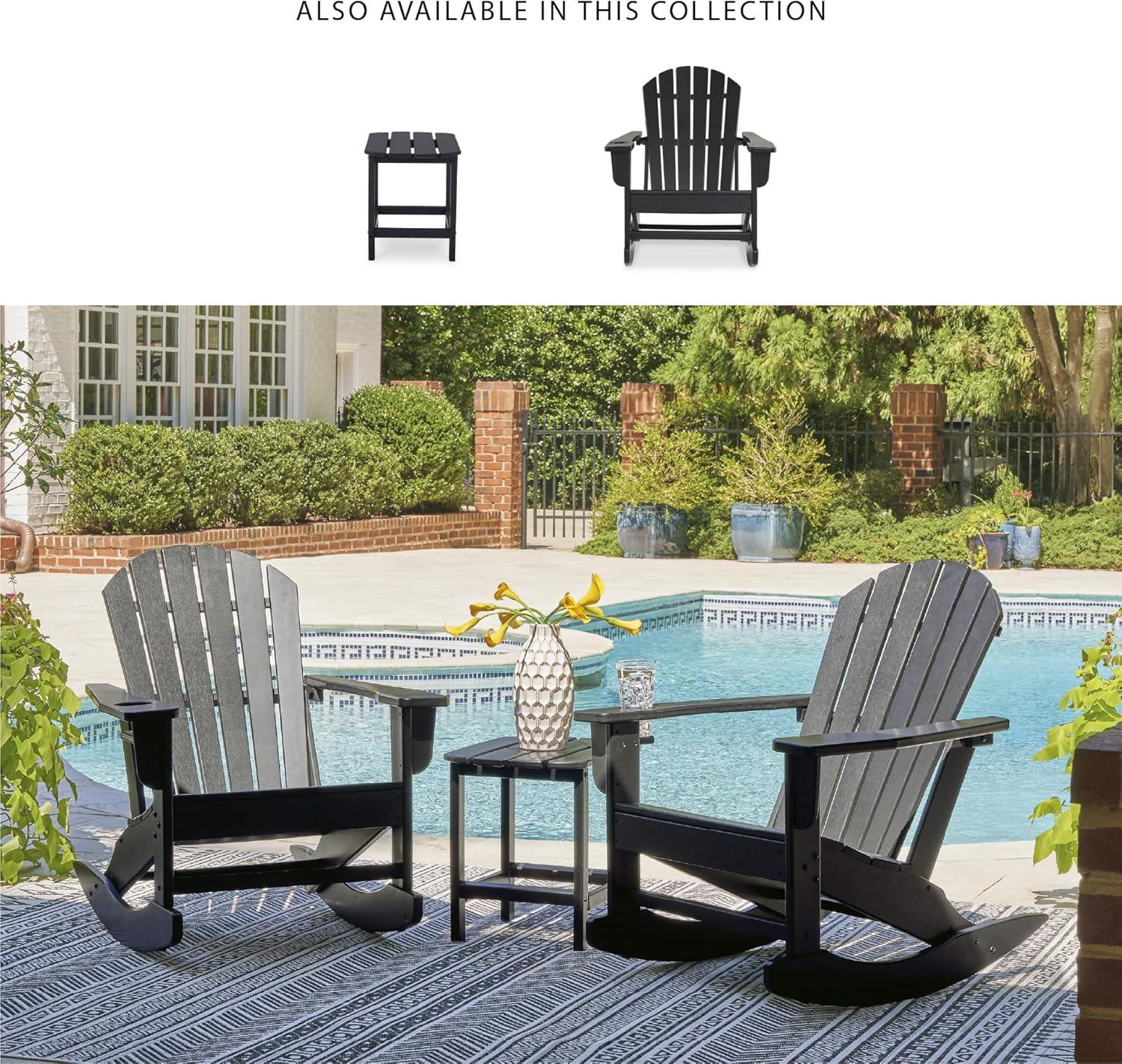 imageSignature Design by Ashley Sundown Treasure Modern Weather Resistant Outdoor End Table BlackBlack