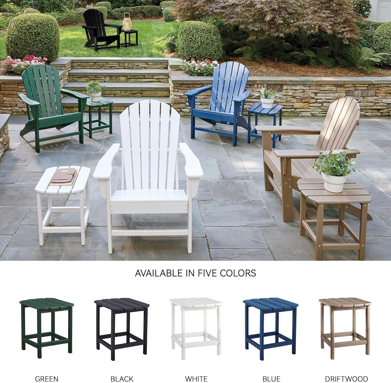 imageSignature Design by Ashley Sundown Treasure Modern Weather Resistant Outdoor End Table BlackGreen