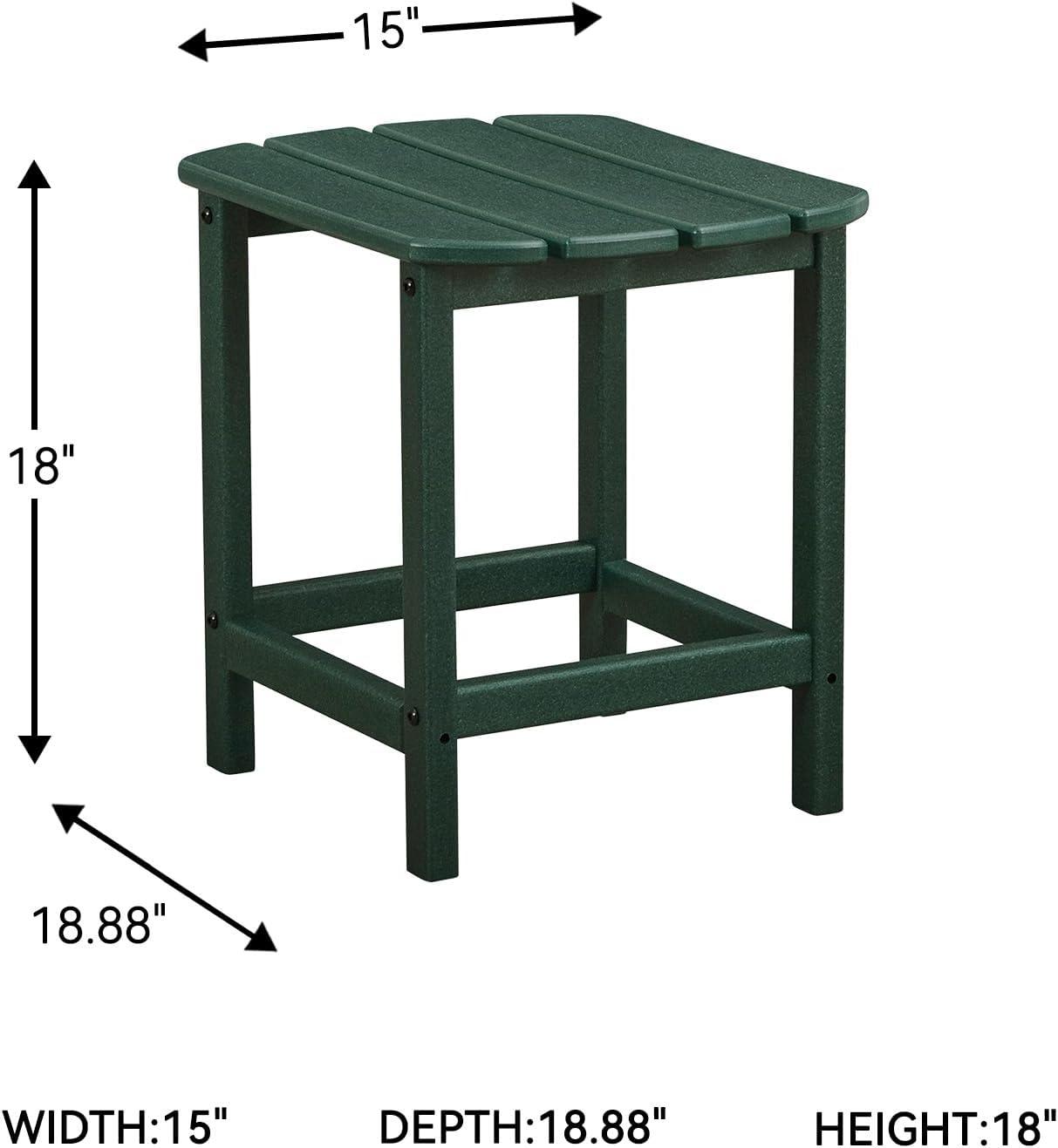 imageSignature Design by Ashley Sundown Treasure Modern Weather Resistant Outdoor End Table BlackGreen