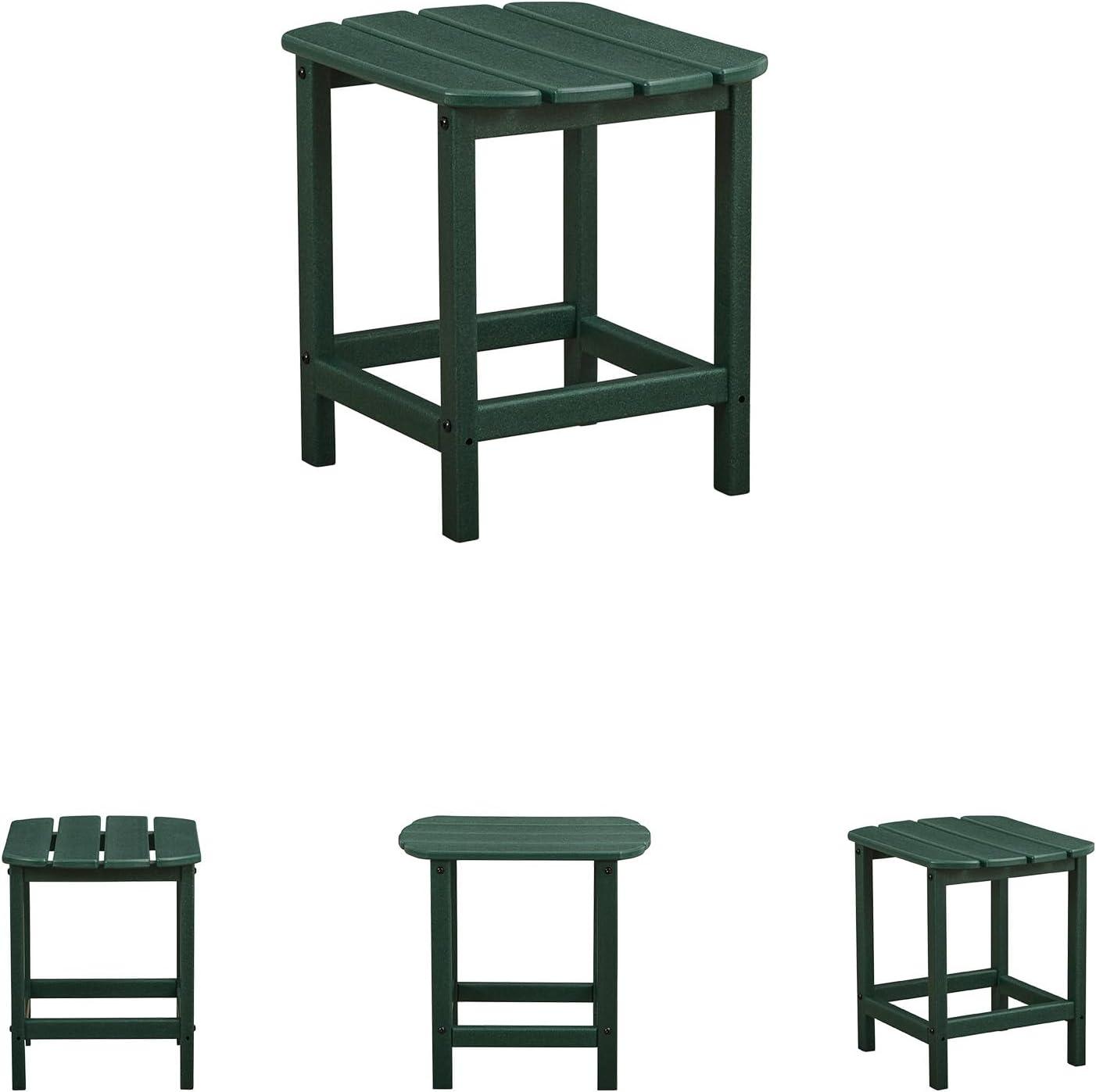 imageSignature Design by Ashley Sundown Treasure Modern Weather Resistant Outdoor End Table BlackGreen