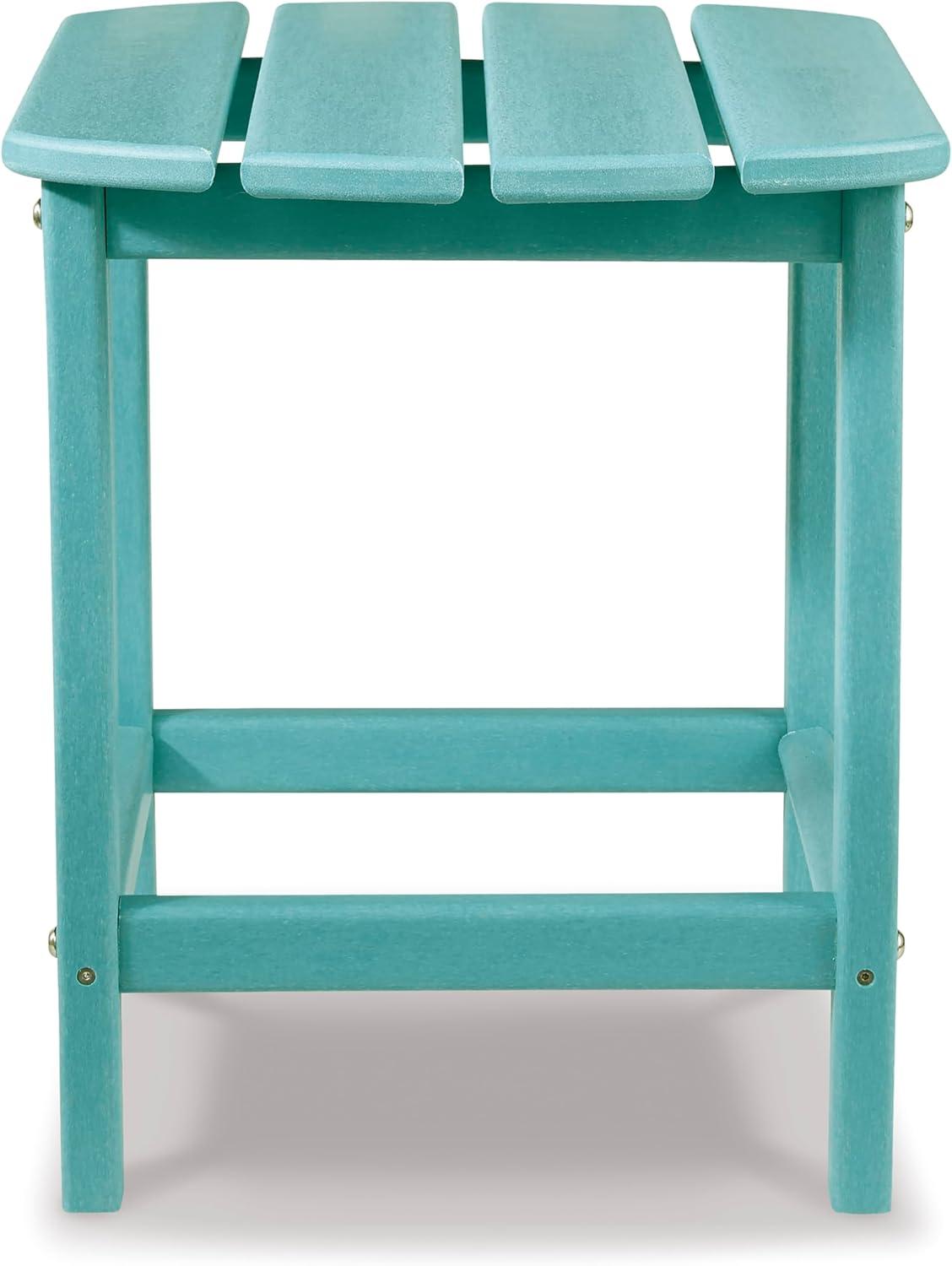 imageSignature Design by Ashley Sundown Treasure Modern Weather Resistant Outdoor End Table BlackTurquoise