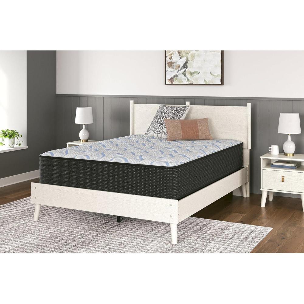 imageSignature Design by Ashley Elite Springs Plush 14 Inch Memory Foam Hybrid Mattress with Edge Support for Pressure Relief Twin Fiberglass Free Mattress in A BoxCalifornia King Mattress
