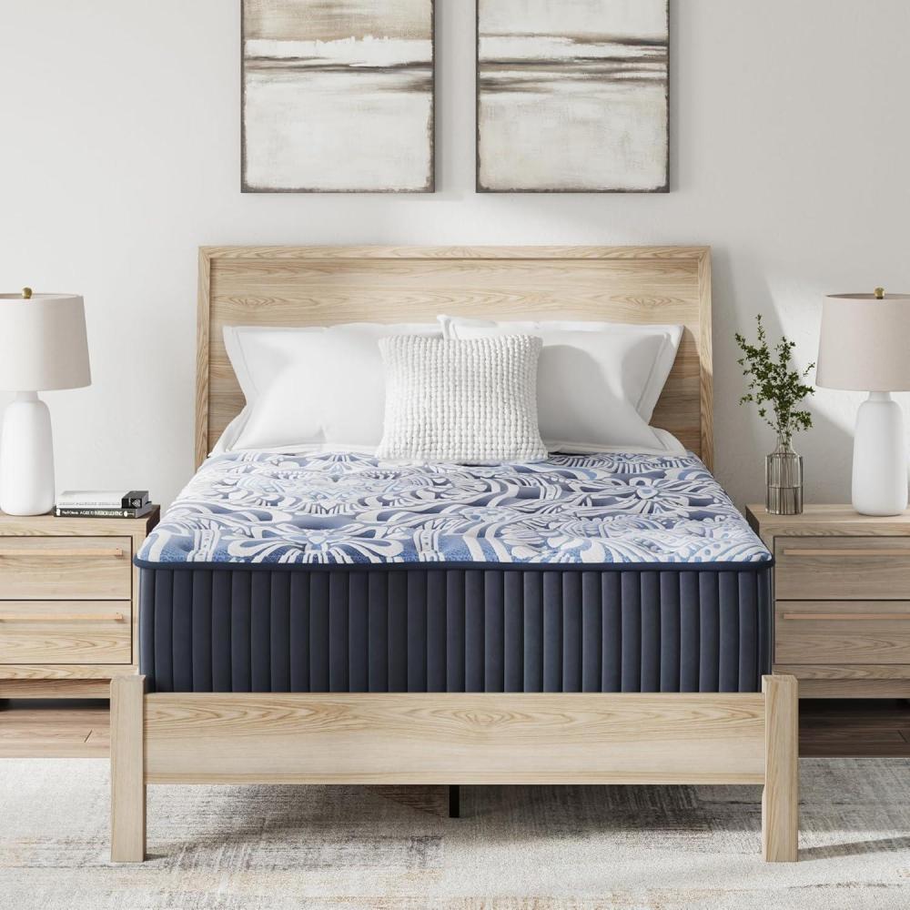 imageSignature Design by Ashley Firm Luxe 20 15 Inch Breathable Gel Latex Memory Foam Hybrid Mattress with Edge Support for Cool Sleep and Pressure Relief Queen Fiberglass Free Mattress in A Box