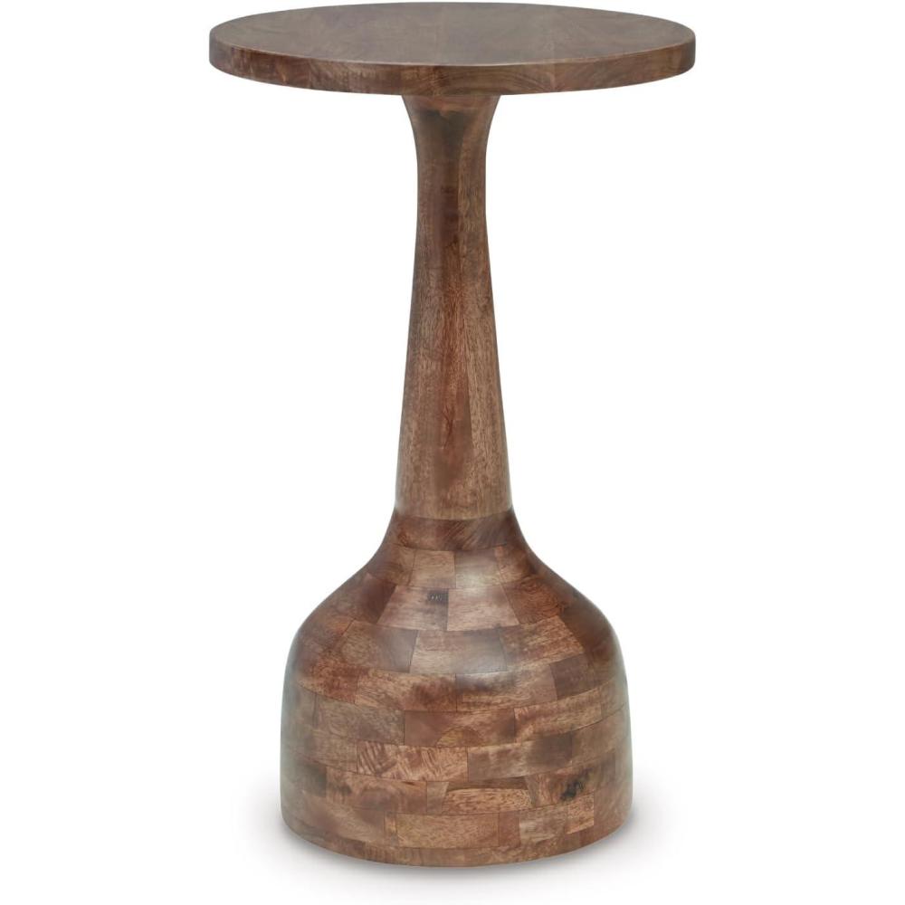 imageSignature Design by Ashley Joville Casual TurnedDesign Accent Table Light BrownMedium Brown