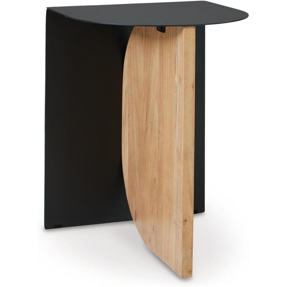imageSignature Design by Ashley Ladgate Industrial Accent Table with FussFree Design Black amp Light Brown