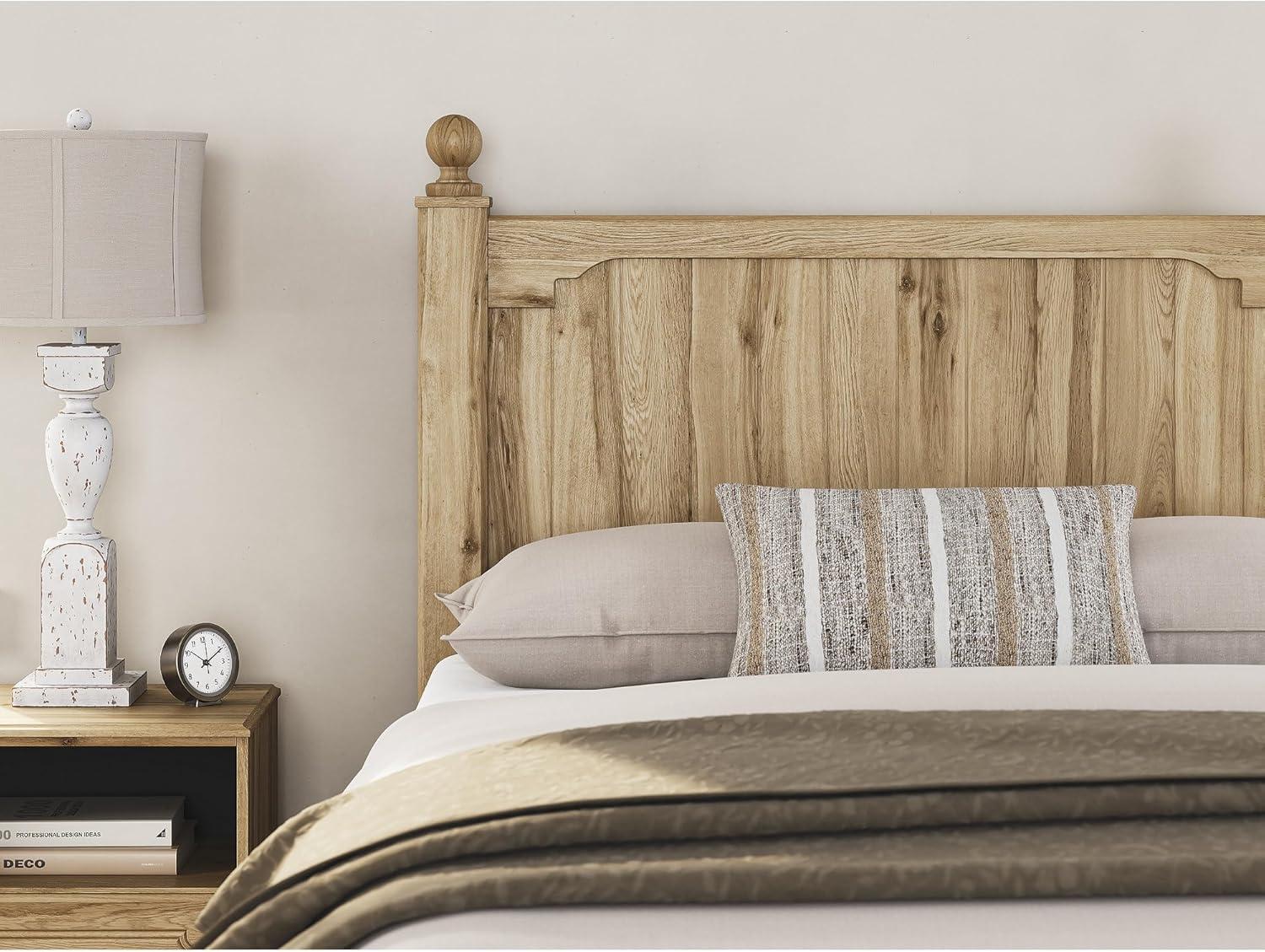 imageSignature Design by Ashley Galletyn Country Rustic Panel Bed Foundation or Box Spring Needed Twin Light BrownFull Panel Bed