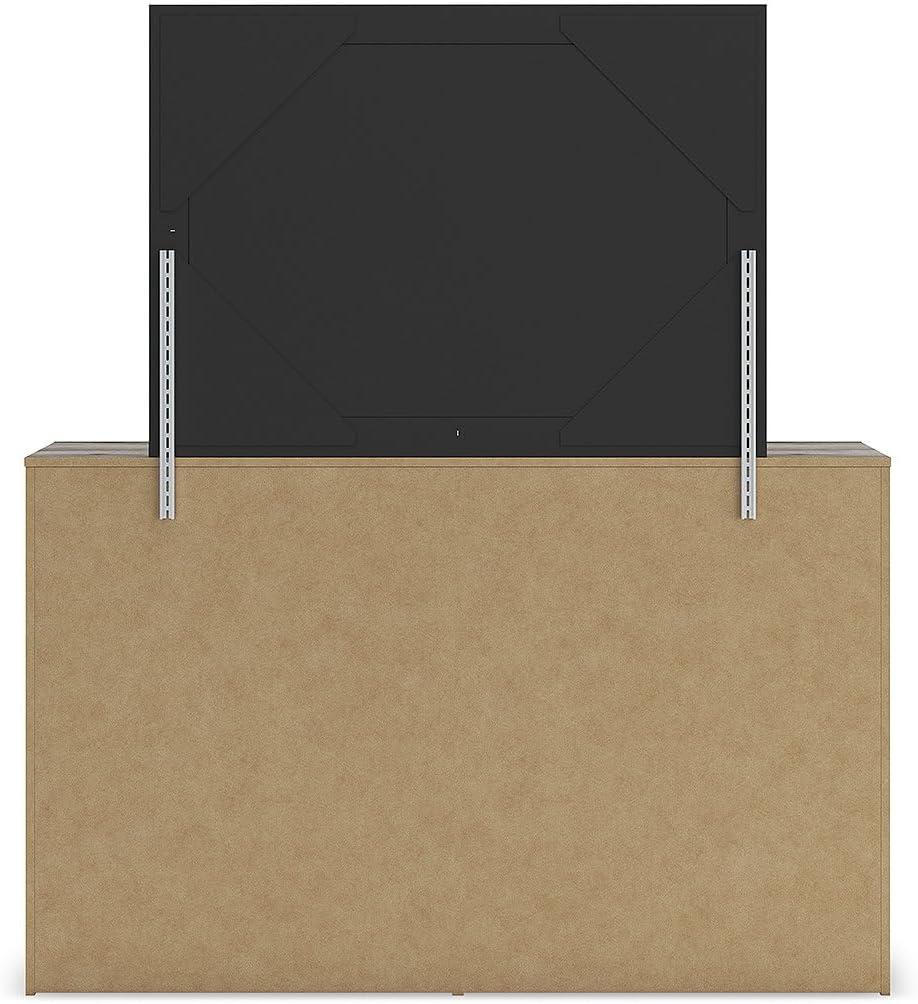 imageSignature Design by Ashley Urbanoore Industrial Panel Storage Bed Foundation or Box Spring Not Needed Full GrayDresser and Mirror