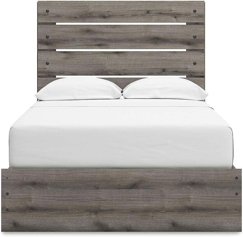 imageSignature Design by Ashley Urbanoore Industrial Panel Storage Bed Foundation or Box Spring Not Needed Full GrayPanel Storage Bed