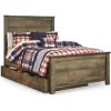 Full Panel Bed with 1 Large Storage Drawer