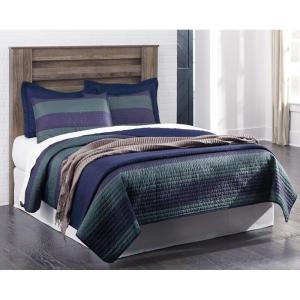 Signature Design by Ashley Brinxton Modern Contemporary Panel Headboard ONLY, Full, Charcoal(Warm Gray)