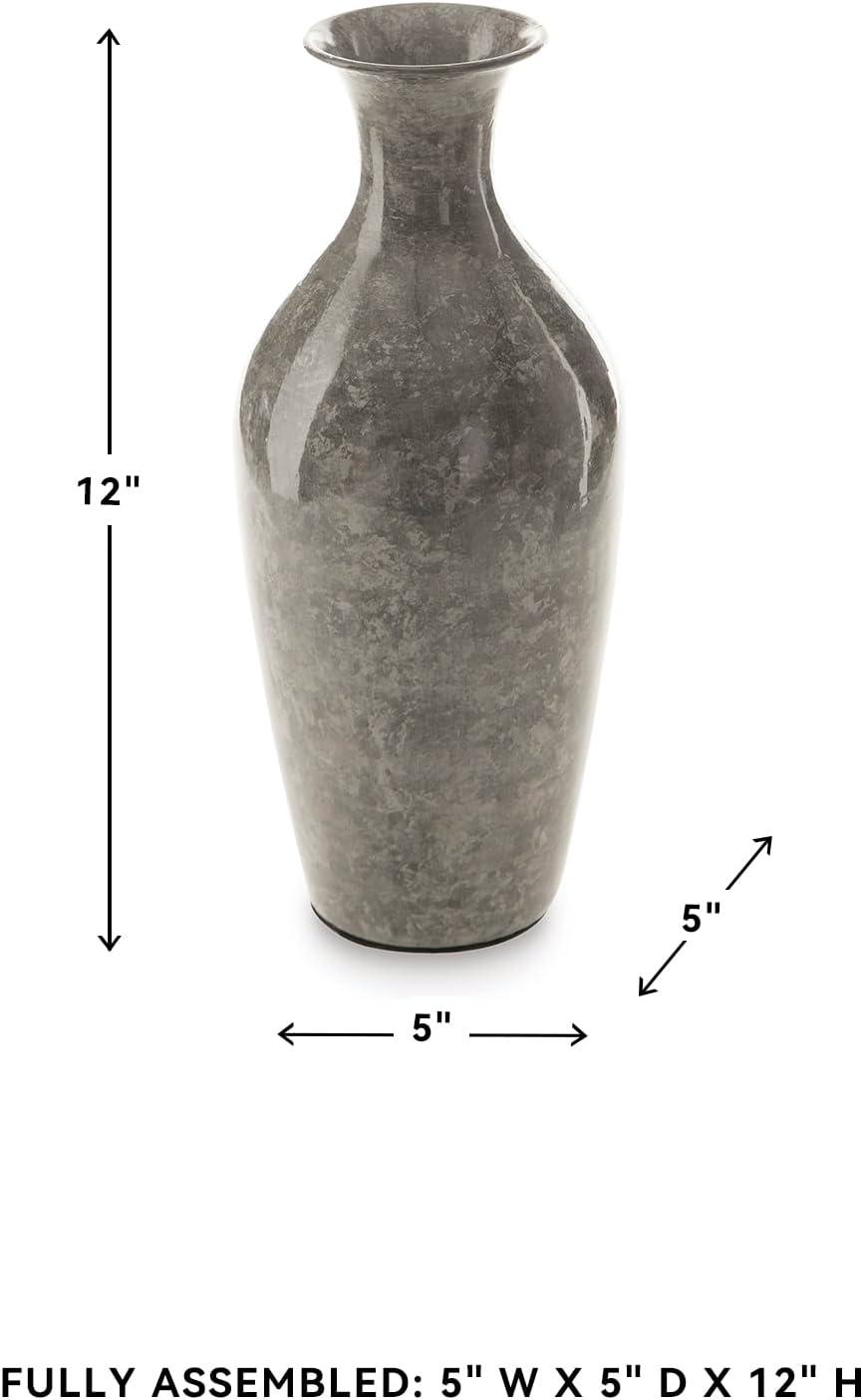 imageSignature Design by Ashley Brockwich Traditional 16 Inch HighGloss Vase Gray12