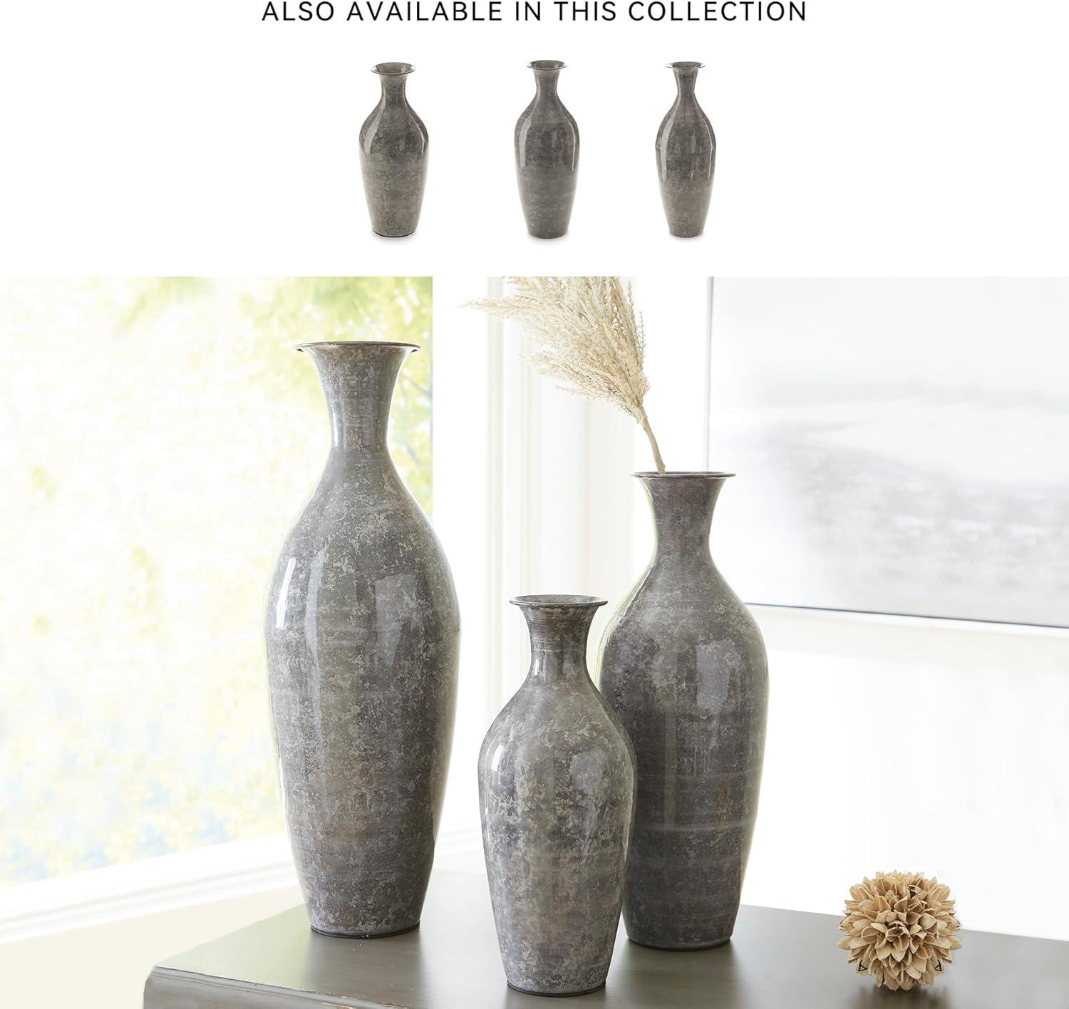 imageSignature Design by Ashley Brockwich Traditional 16 Inch HighGloss Vase Gray20