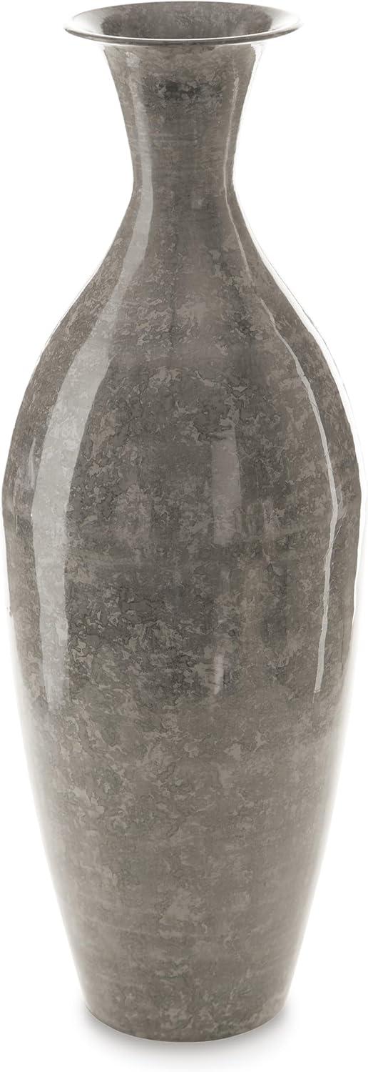 imageSignature Design by Ashley Brockwich Traditional 16 Inch HighGloss Vase Gray20