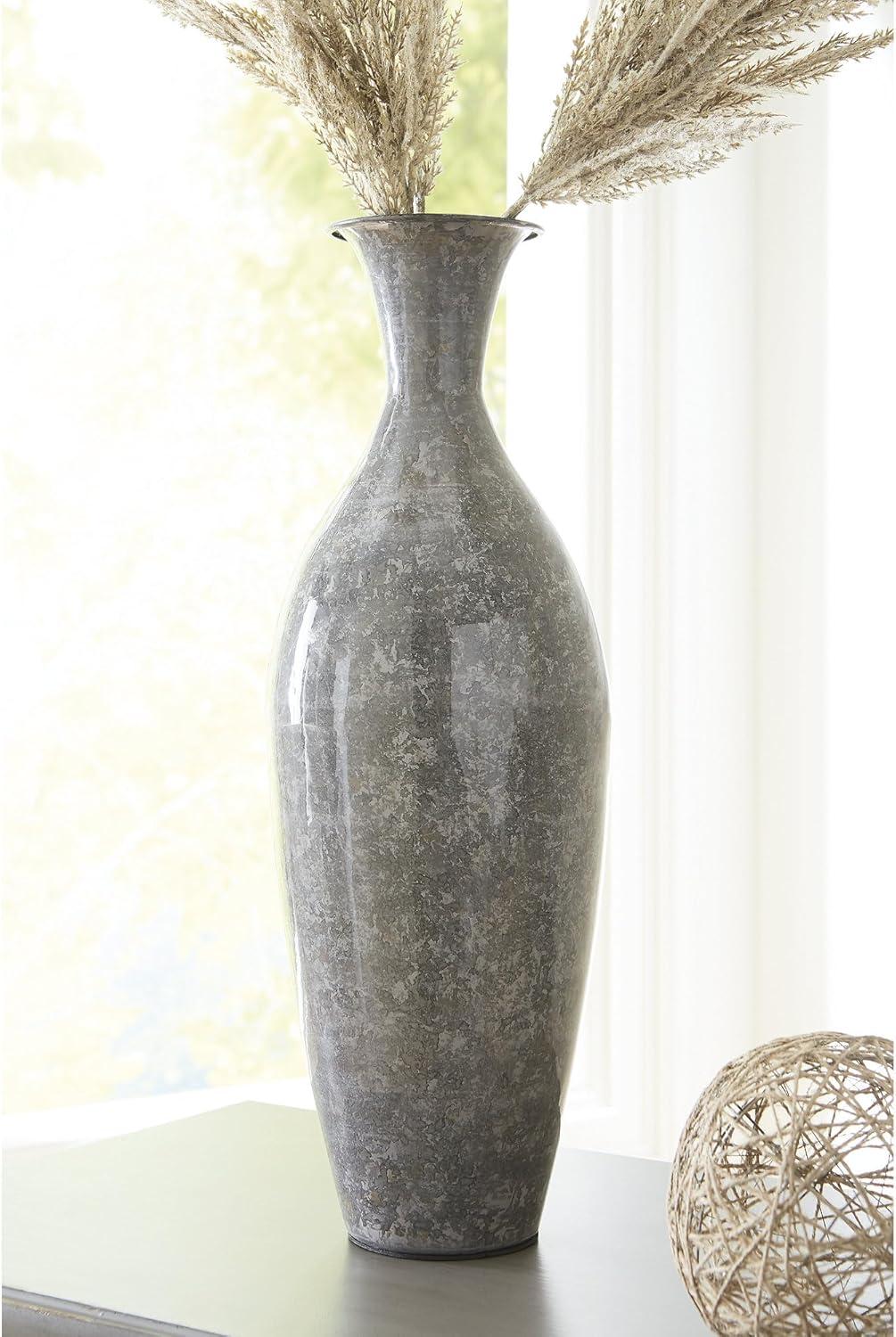 imageSignature Design by Ashley Brockwich Traditional 16 Inch HighGloss Vase Gray20