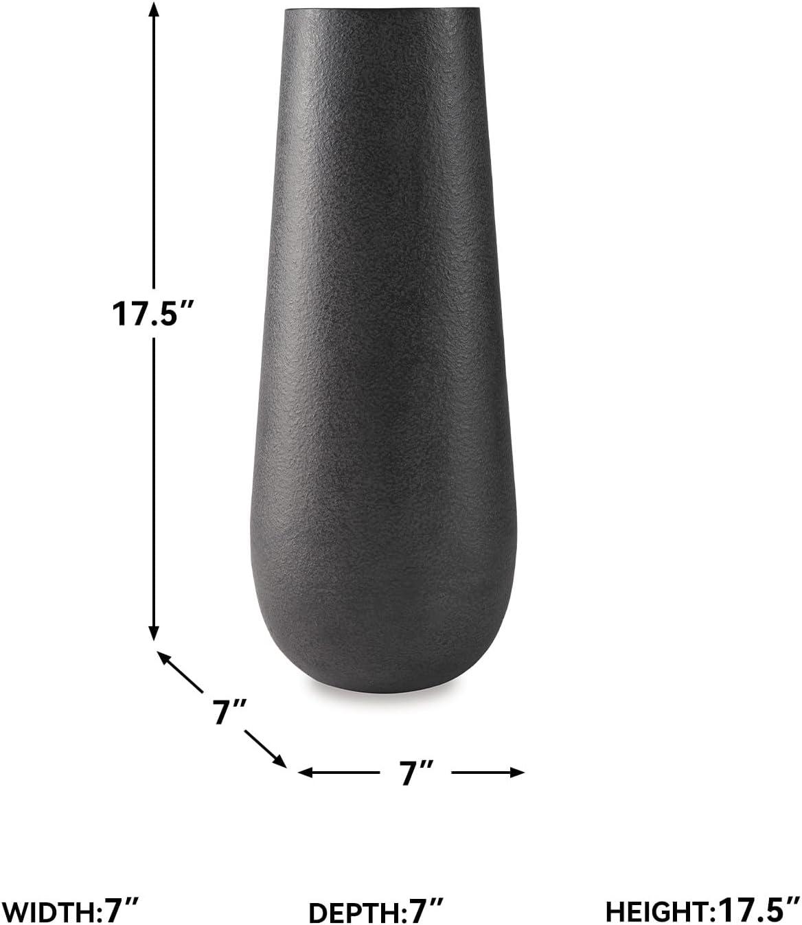 imageSignature Design by Ashley Fynn 21 Contemporary Metal Vase Antique WhiteDark Brown