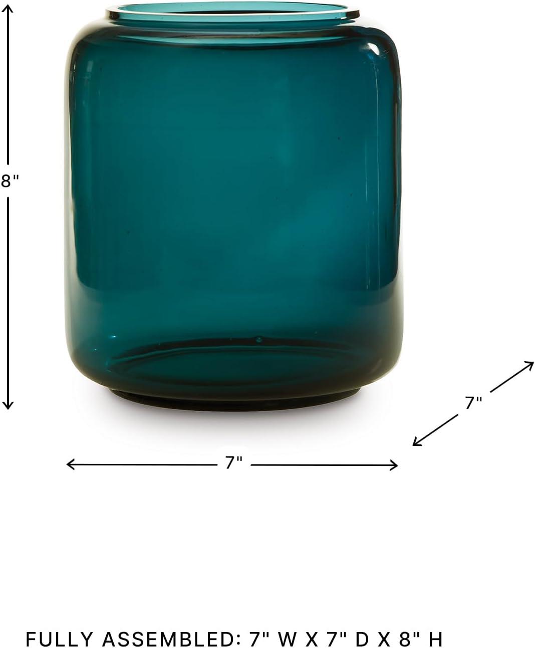 imageSignature Design by Ashley Inisland Contemporary Watertight Glass 12 Vase with Wide Mouth GreenGreen