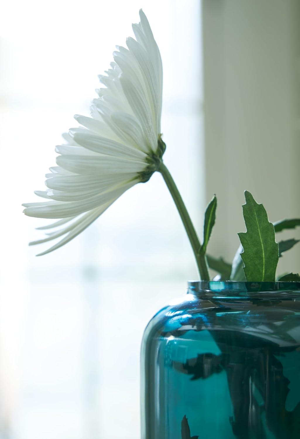 imageSignature Design by Ashley Inisland Contemporary Watertight Glass 12 Vase with Wide Mouth GreenGreen