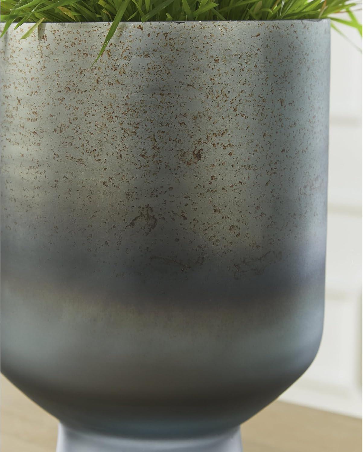 imageSignature Design by Ashley Pennmore Contemporary Vase with Antiqued Finish BlueBlue
