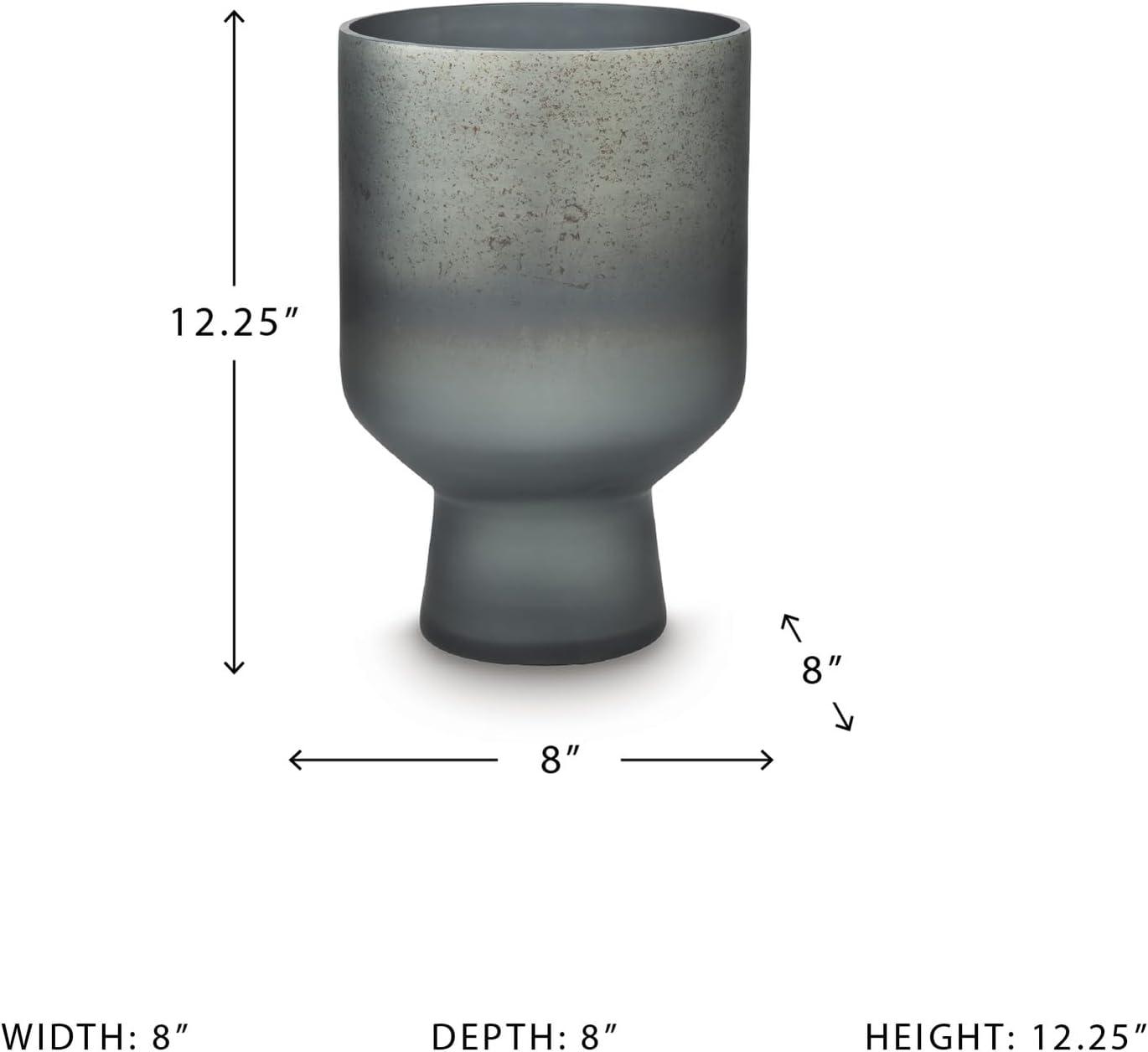 imageSignature Design by Ashley Pennmore Contemporary Vase with Antiqued Finish BlueBlue