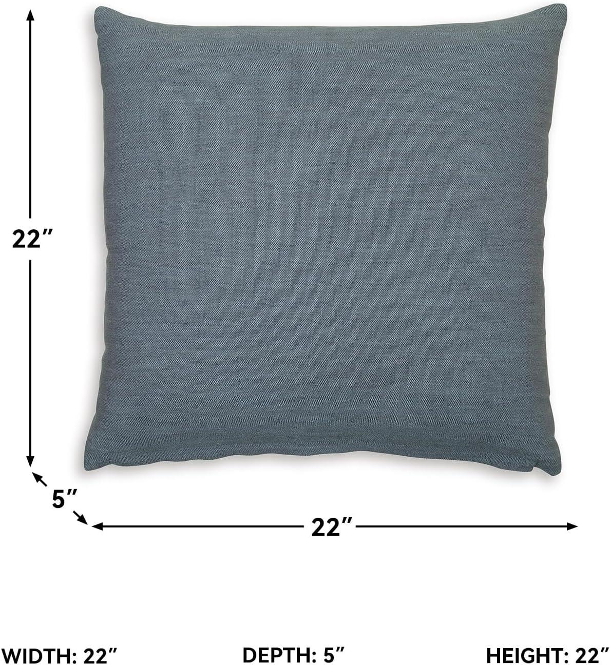imageSignature Design by Ashley Thaneville Traditional Indoor 22 x 22 Inches Pillow with Zipper Closure RedBlue