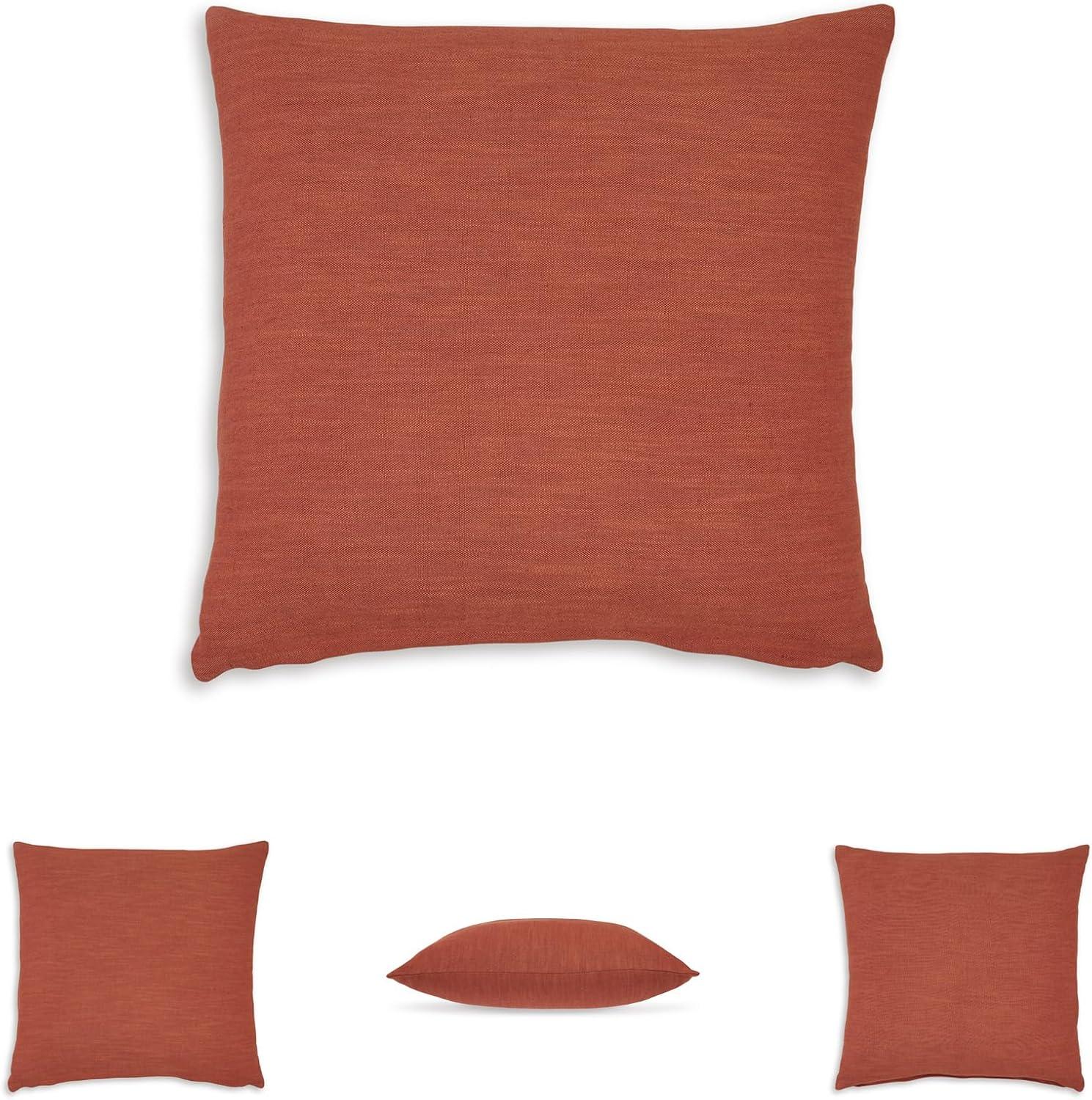 imageSignature Design by Ashley Thaneville Traditional Indoor 22 x 22 Inches Pillow with Zipper Closure RedRed