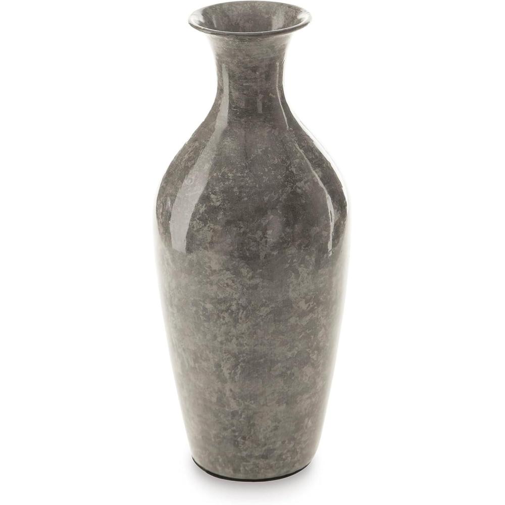 imageSignature Design by Ashley Brockwich Traditional 16 Inch HighGloss Vase Gray12