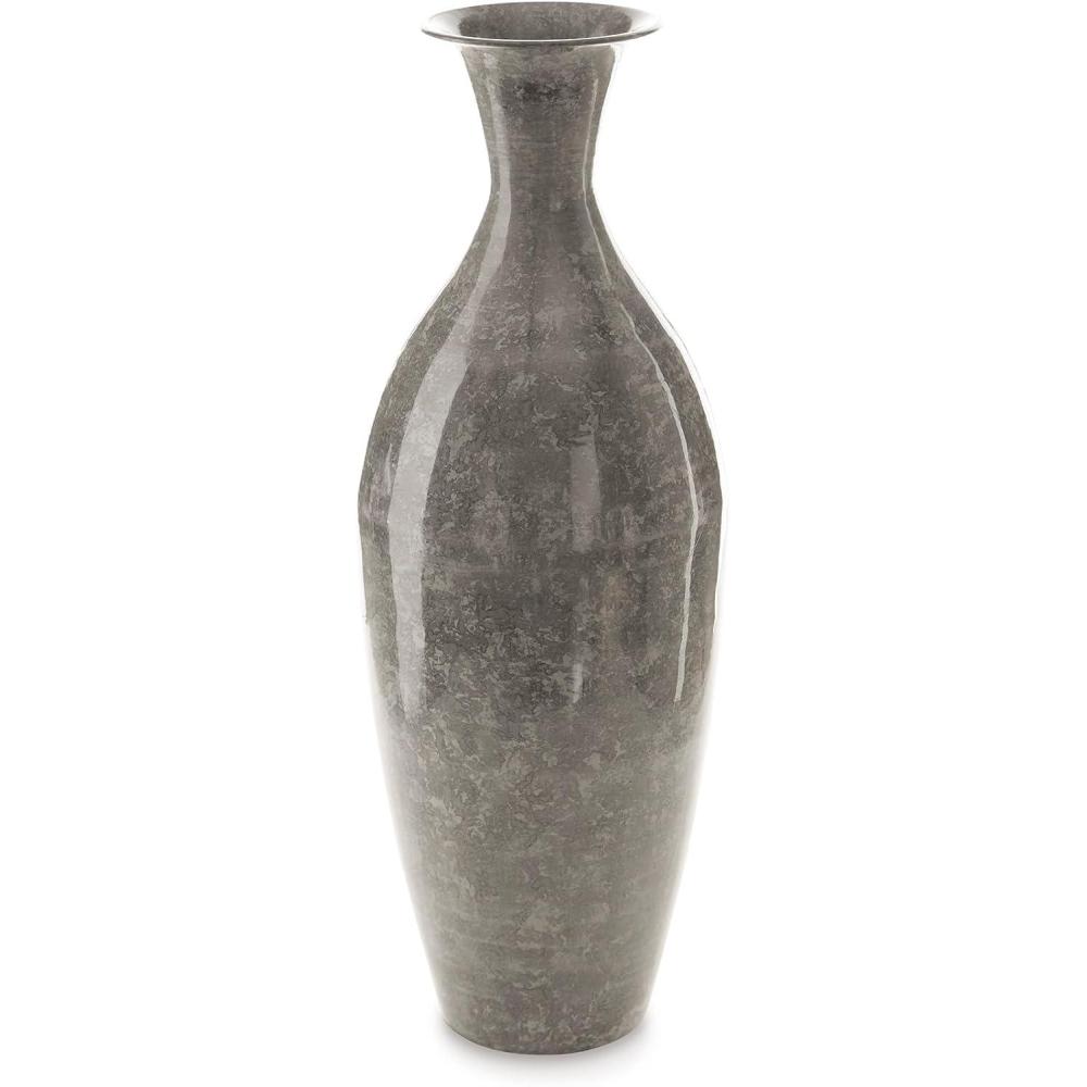 imageSignature Design by Ashley Brockwich Traditional 16 Inch HighGloss Vase Gray20