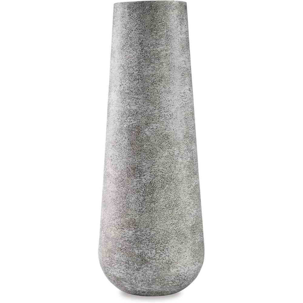 imageSignature Design by Ashley Fynn 21 Contemporary Metal Vase Antique WhiteWhite