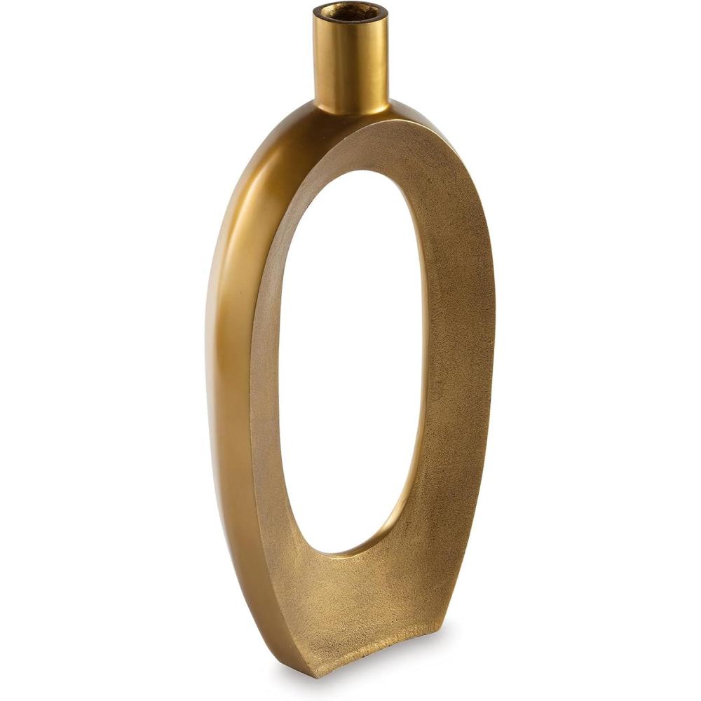imageSignature Design by Ashley Lawtonville Glam Indoor Metal Vase MetallicMedium