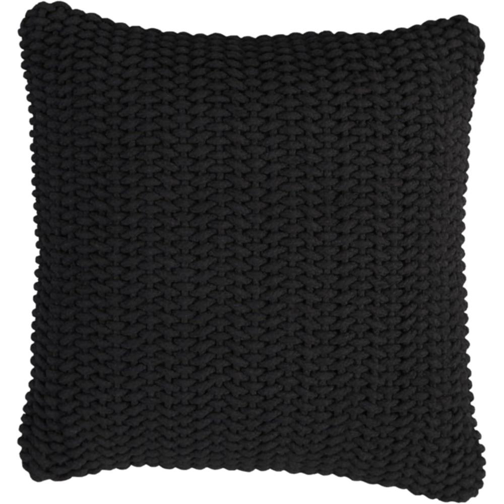 imageSignature Design by Ashley Renemore Modern Farmhouse Square Cotton Accent Pillow 20 x 20 Inches BlackBlack
