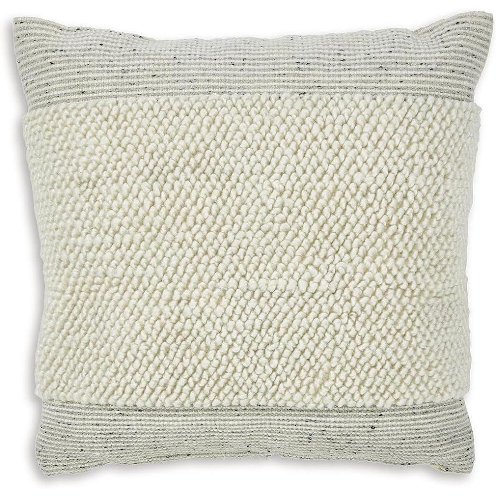 imageSignature Design by Ashley Rowcher Boho Pillow with Zipper Closure 20 x 20 in Gray amp White
