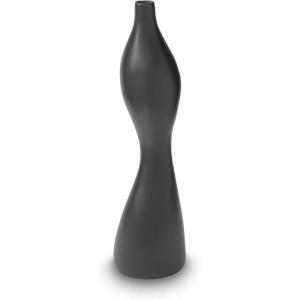 Signature Design by Ashley Judsen Casual Vase with Abstract Design, Black(Black)