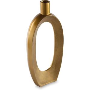 Signature Design by Ashley Lawtonville Glam Indoor Metal Vase, Metallic(Medium)
