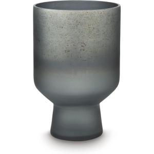 Signature Design by Ashley Pennmore Contemporary Vase with Antiqued Finish, Blue(Blue)