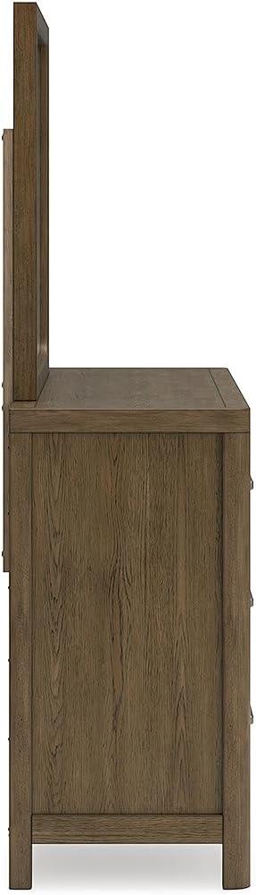 imageSignature Design by Ashley Cabalynn Casual California King Upholstered Bed Foundation or Box Spring Needed Light BrownDresser and Mirror