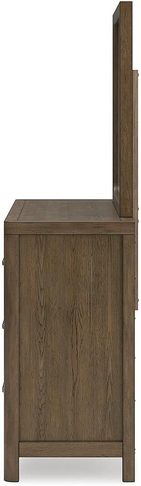 imageSignature Design by Ashley Cabalynn Casual California King Upholstered Bed Foundation or Box Spring Needed Light BrownDresser and Mirror