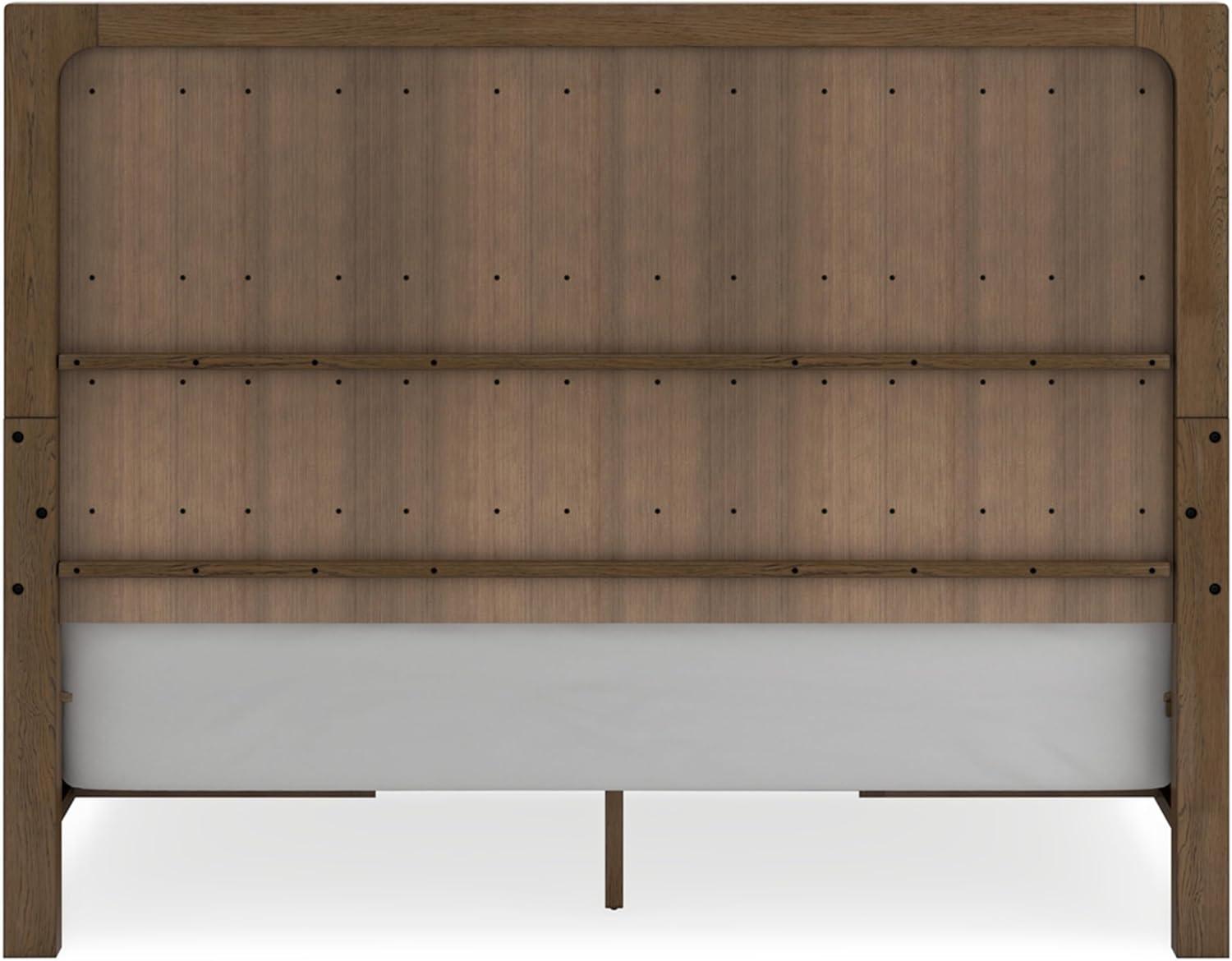 imageSignature Design by Ashley Cabalynn Casual California King Upholstered Bed Foundation or Box Spring Needed Light BrownKing Panel Bed with Storage