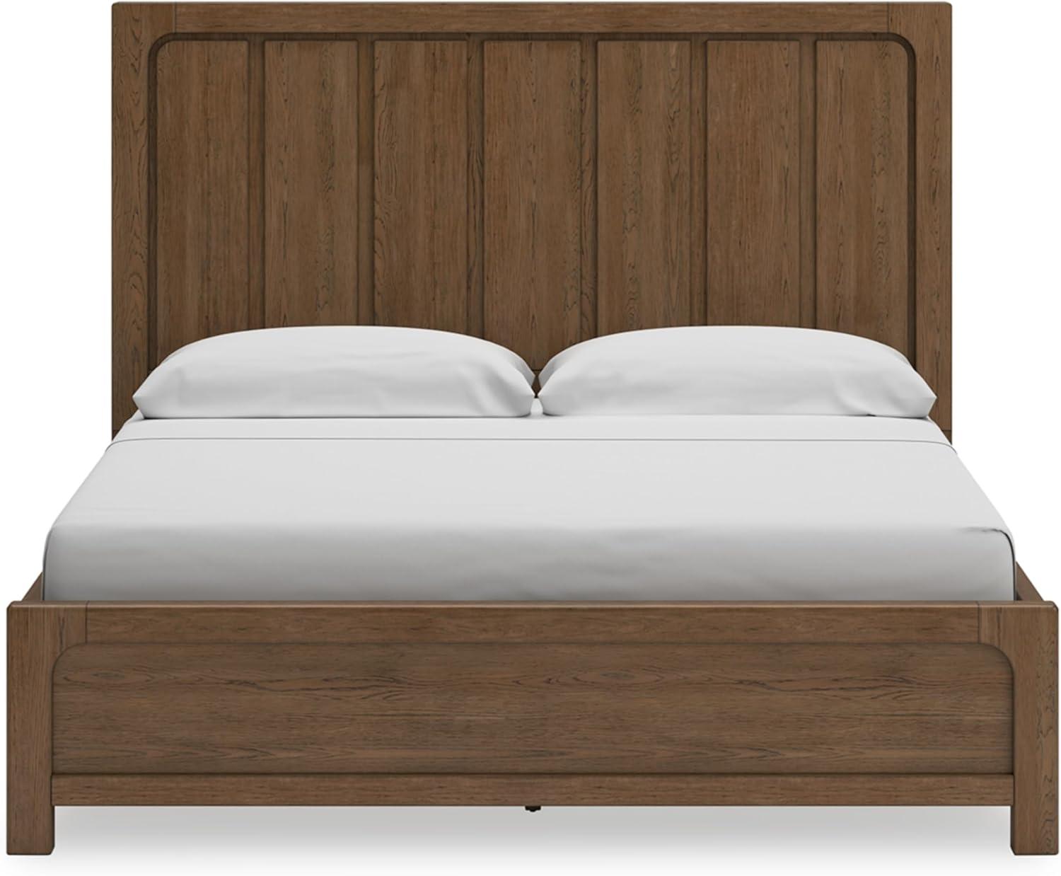 imageSignature Design by Ashley Cabalynn Casual California King Upholstered Bed Foundation or Box Spring Needed Light BrownKing Panel Bed with Storage