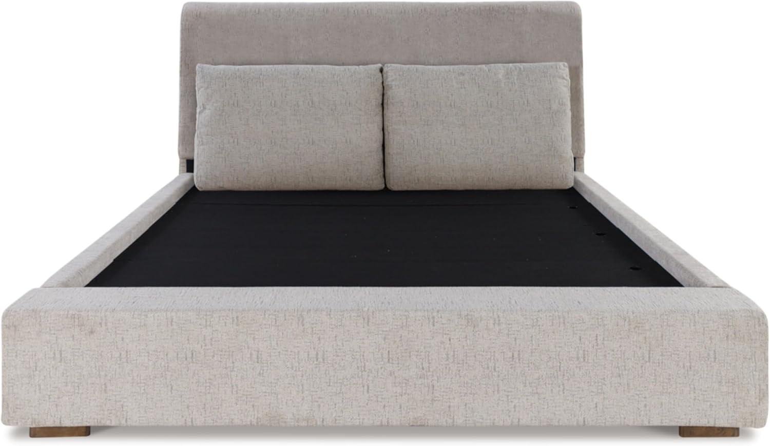 imageSignature Design by Ashley Cabalynn Casual California King Upholstered Bed Foundation or Box Spring Needed Light BrownKing Upholstered Bed