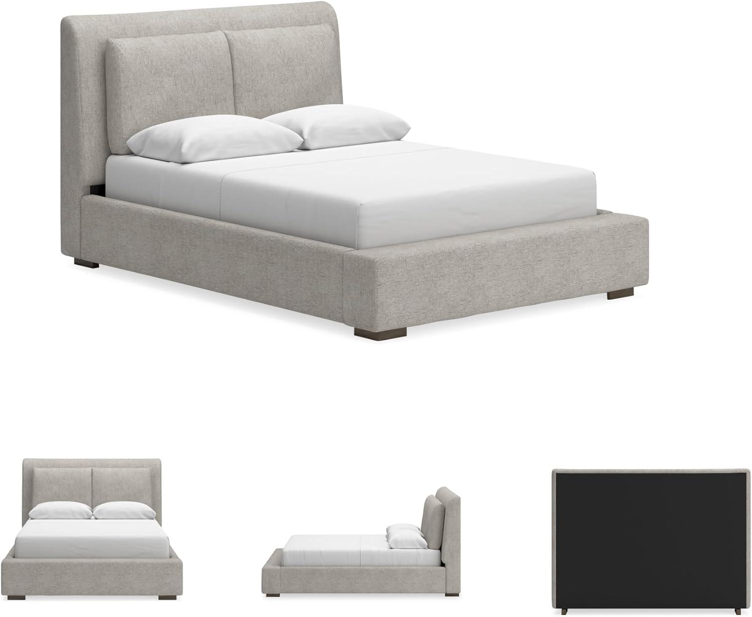 imageSignature Design by Ashley Cabalynn Casual California King Upholstered Bed Foundation or Box Spring Needed Light BrownQueen Upholstered Bed