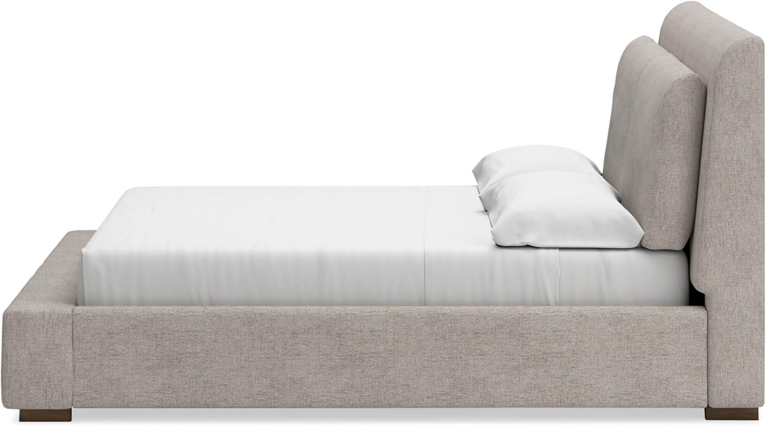imageSignature Design by Ashley Cabalynn Casual California King Upholstered Bed Foundation or Box Spring Needed Light BrownQueen Upholstered Bed