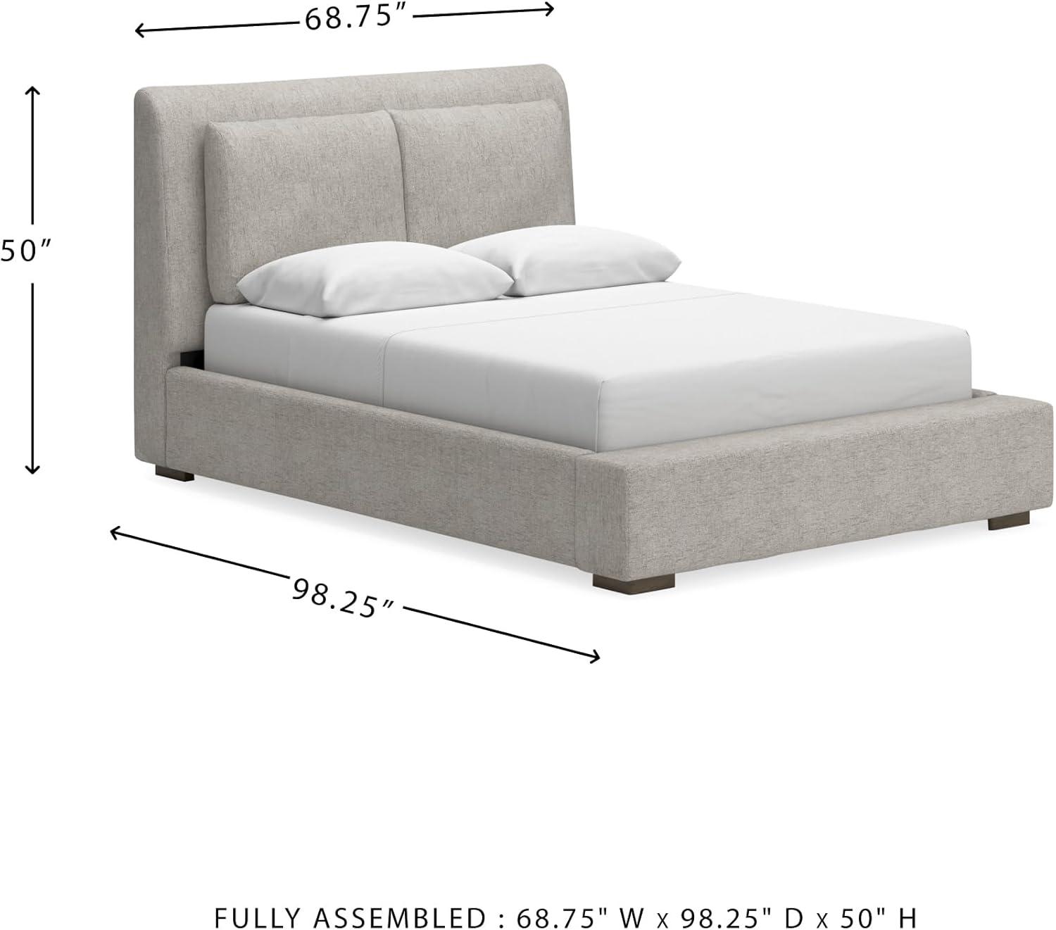 imageSignature Design by Ashley Cabalynn Casual California King Upholstered Bed Foundation or Box Spring Needed Light BrownQueen Upholstered Bed
