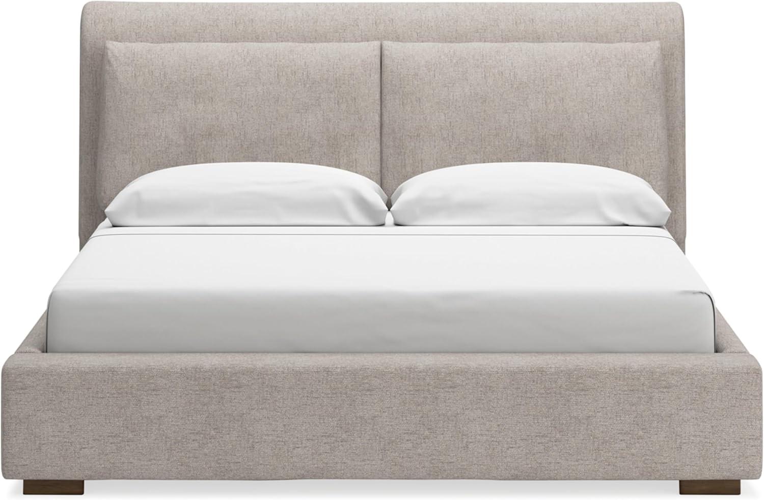 imageSignature Design by Ashley Cabalynn Casual California King Upholstered Bed Foundation or Box Spring Needed Light BrownQueen Upholstered Bed