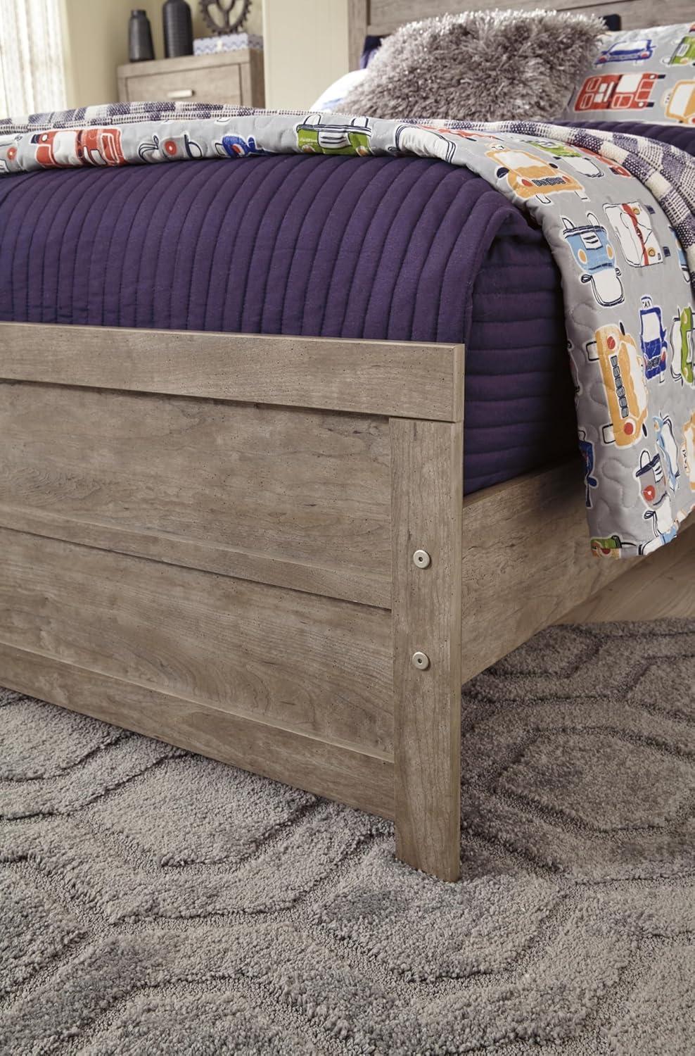 imageSignature Design by Ashley Culverbach Coastal 6Drawer Dresser and Mirror with AntiTipping Restraint GrayFull Panel Bed