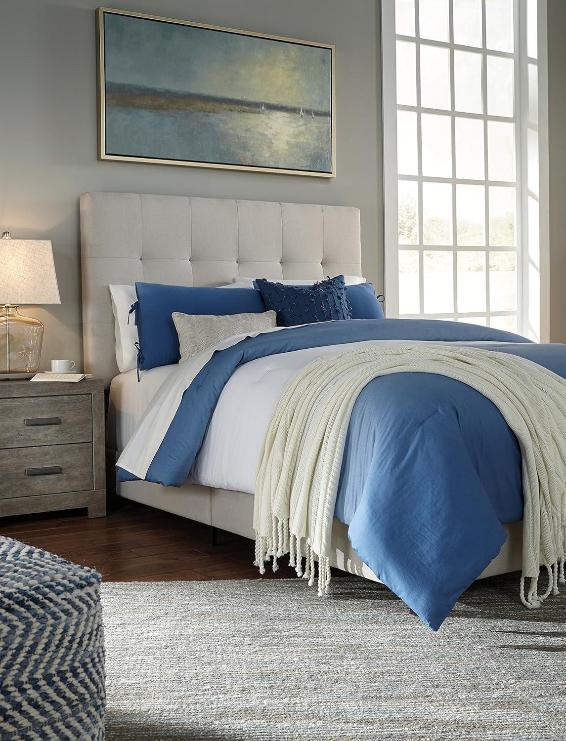 imageSignature Design by Ashley Culverbach Coastal 6Drawer Dresser and Mirror with AntiTipping Restraint GrayNight Stand