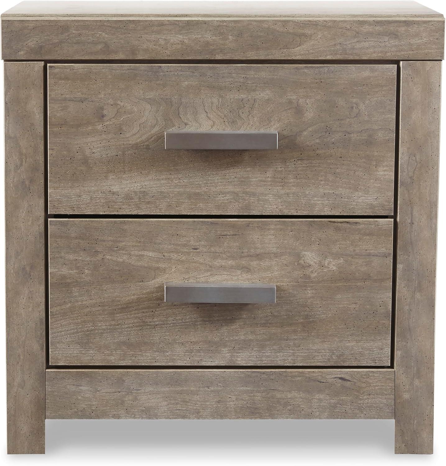 imageSignature Design by Ashley Culverbach Coastal 6Drawer Dresser and Mirror with AntiTipping Restraint GrayNight Stand
