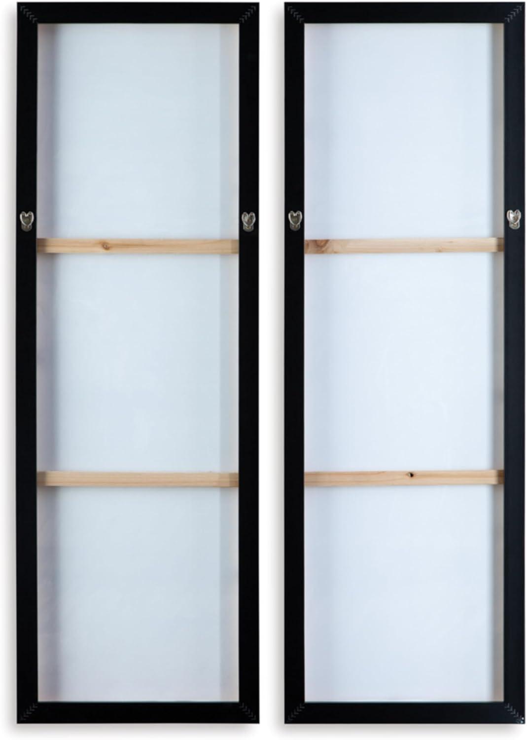 imageSignature Design by Ashley Dansot Modern Rectangular Handpainted Wrapped Canvas Wall Art 16 x 48 Inches Set of 2 Green amp Light Brown