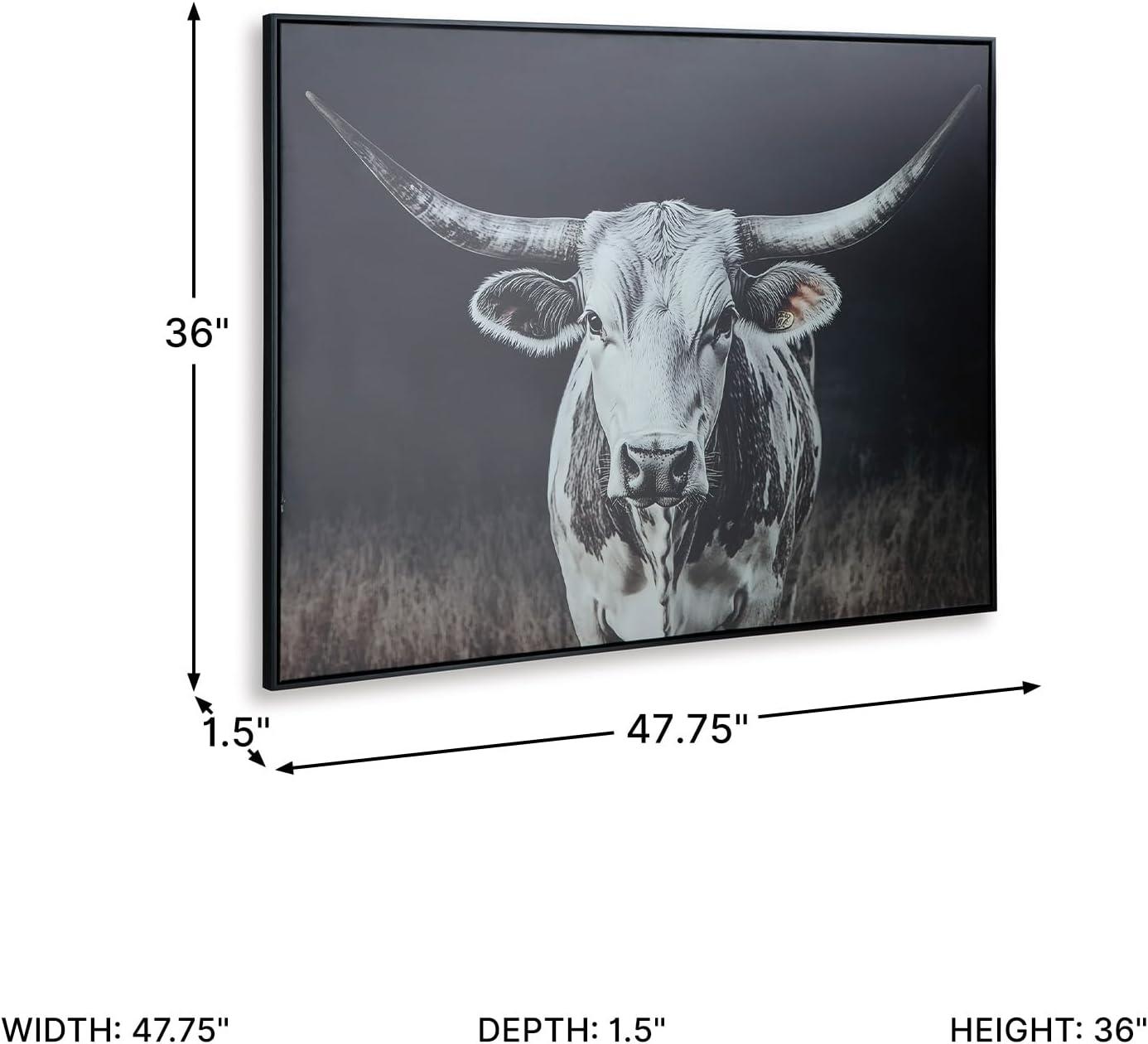 imageSignature Design by Ashley Harlandale Modern Framed Gallery Wrapped Canvas Wall Art 48 x 36 Inches Black amp White