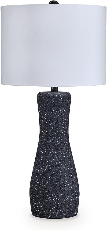 imageSignature Design by Ashley Maykins Modern Table Lamp with 3Way Switch and Drum Shade Black