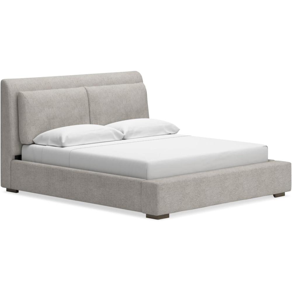 imageSignature Design by Ashley Cabalynn Casual California King Upholstered Bed Foundation or Box Spring Needed Light BrownCalifornia King Upholstered Bed